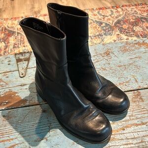 Women's Eddie Bauer Leather Dress Boots Size 8 Made In Italy